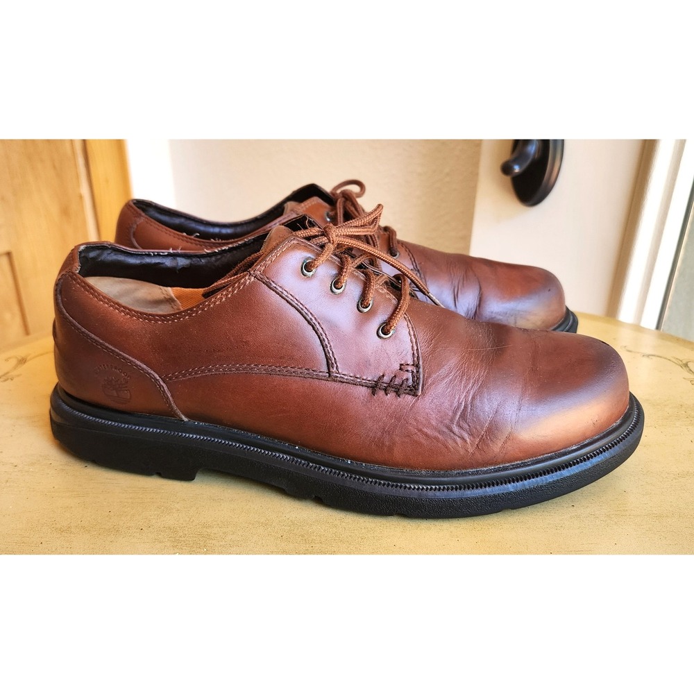 Timberland Oxford US 11 Brown Leather Waterproof Lace Up Classic Shoe‎ Low Boots